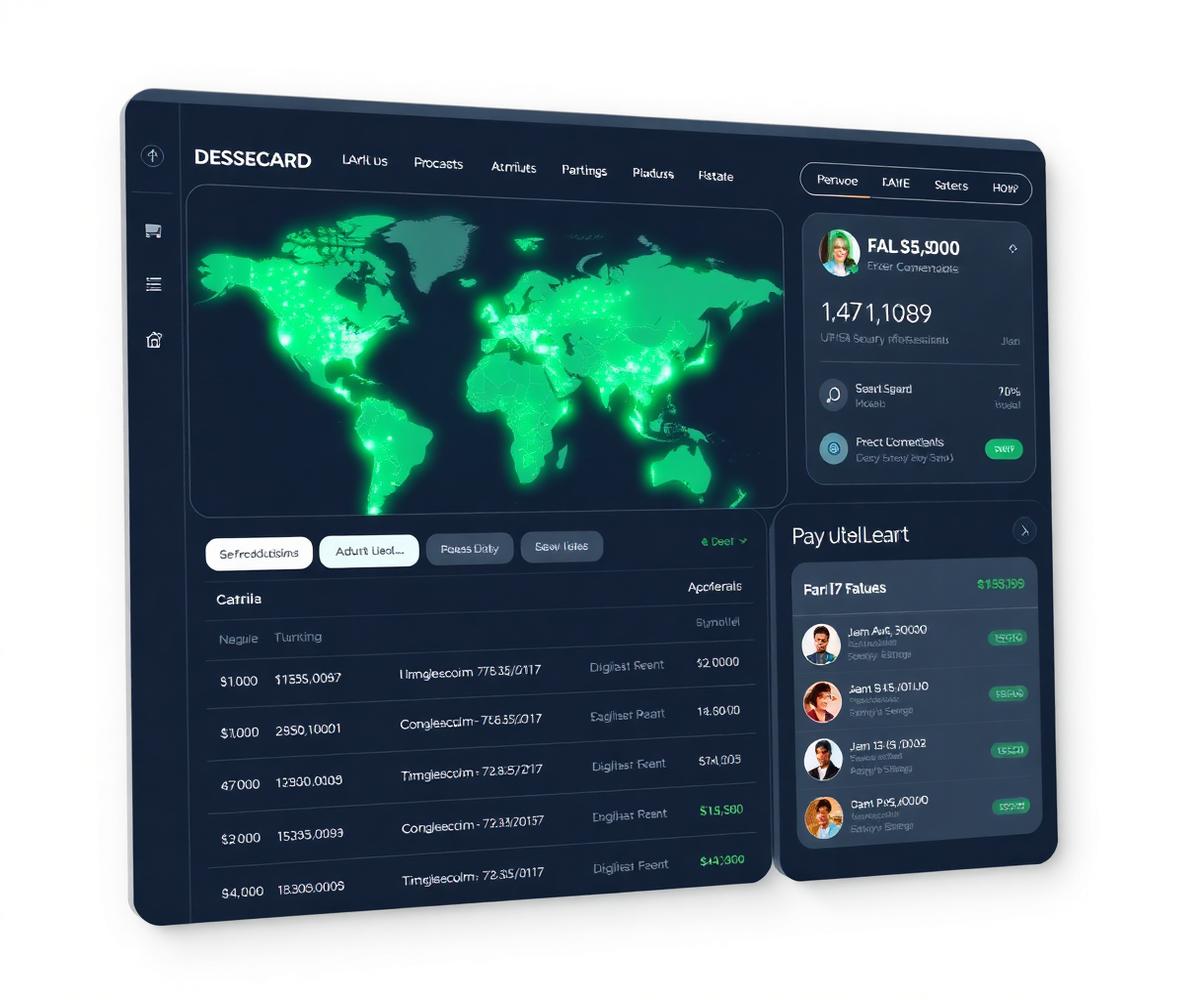 Global cybersecurity payroll and hiring dashboard